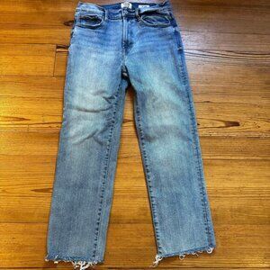 Kensie medium wash Slim high rise straight leg jeans SIZE 8